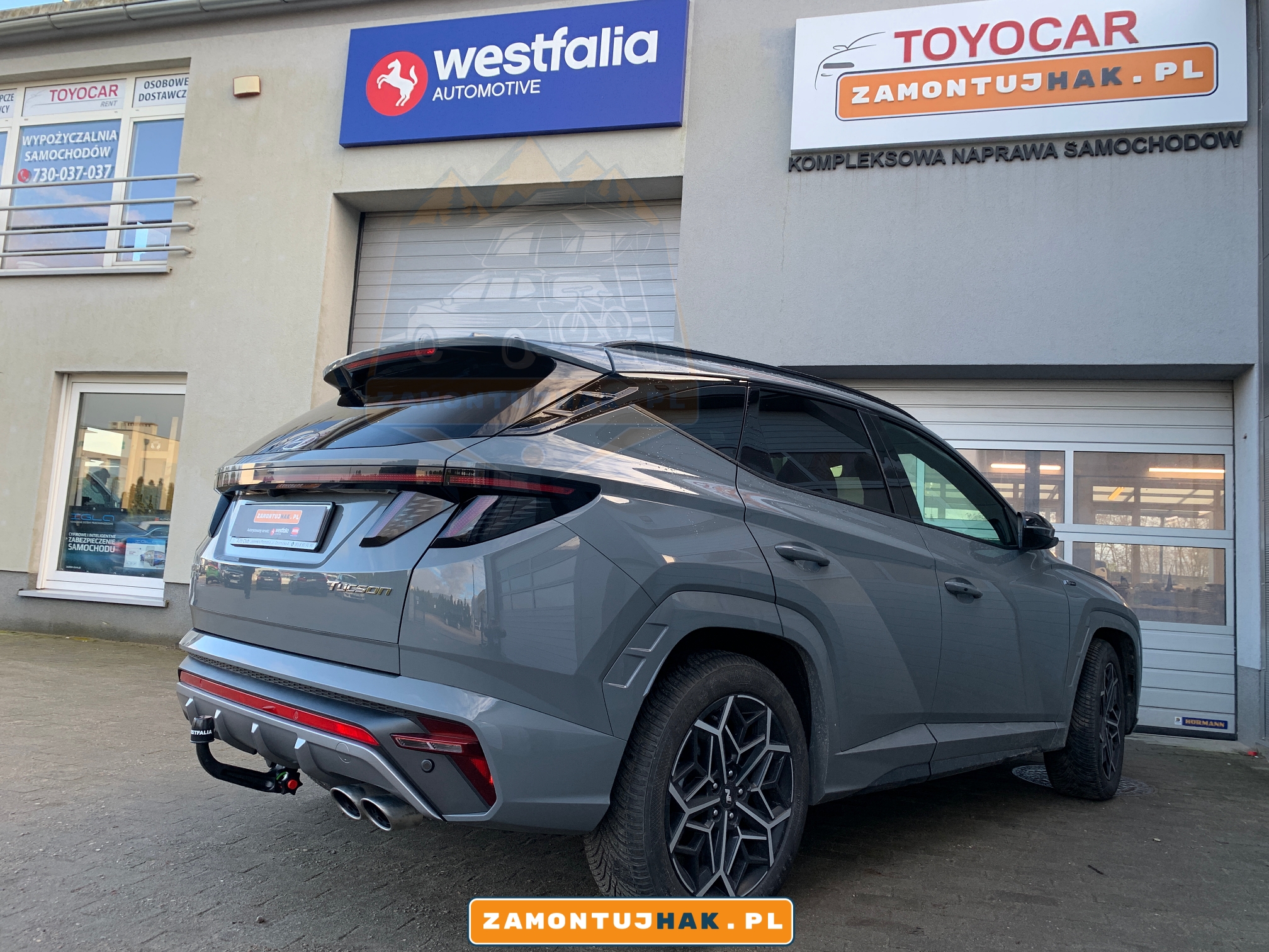 346166900113 Hak holowniczy Zamontowany w Samochodzie Hyundai Tucson IV N-line 